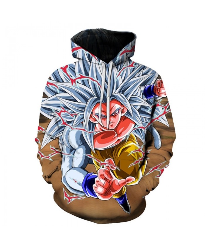 Anime 3D Hooded Sweatshirt Men Dragon Ball Z Super Hoodies and Sweatshirts Hip Hop Style Casual Sweat Homme