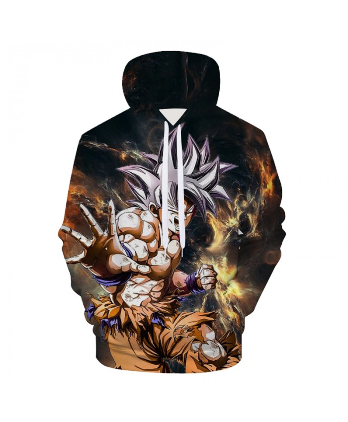 Anime Hoodies Dragon Ball Z Pocket Hooded Sweatshirts Kid Goku 3D Hoodies Pullovers Men Women Long Sleeve Outerwear New Hoodie