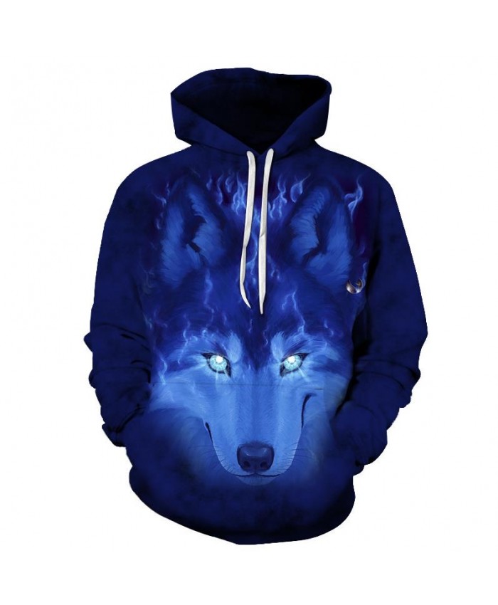 Anime Wolf Hoodies Men Sweatshirts Fashion Hoody Male Tracksuit 3D Printing Pullover Unisex Coat Brand 6xl Drop Ship