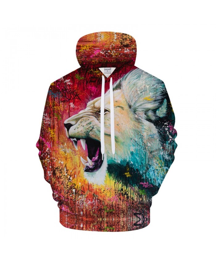 Art Hoodies Lion Hoody Men Women Sweatshirts Pullover Tracksuit Autumn 6XL Hooded Streatwear Coat Hip Hop Drop Ship
