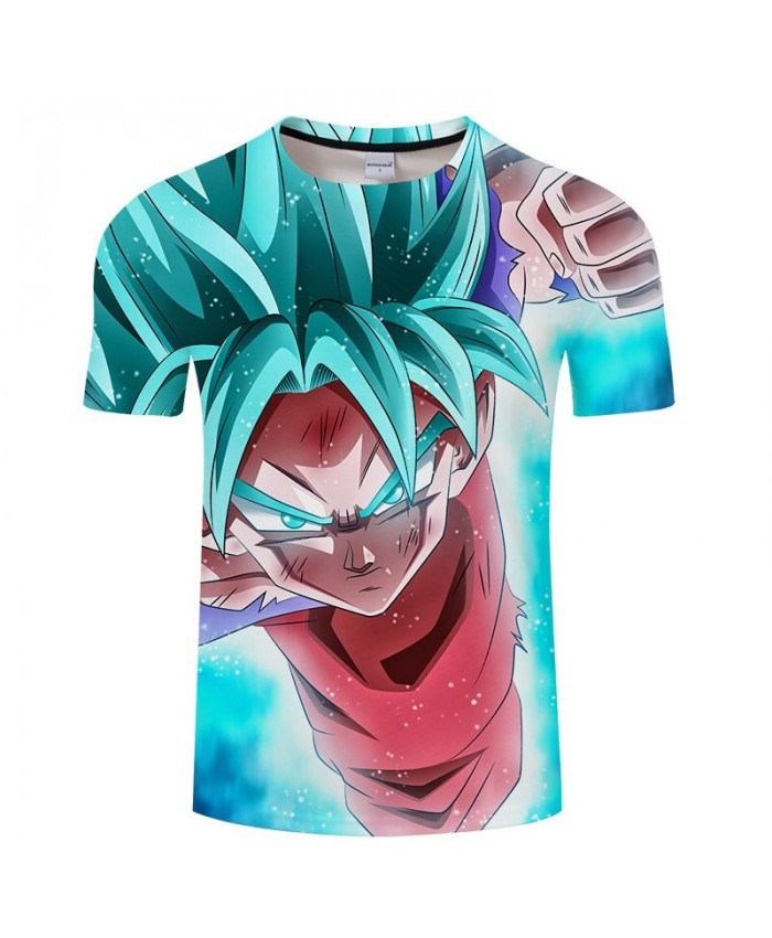 Attack With A Fist Cartoon Goku Dragon Ball 3D Print Men tshirt Anime Casual Summer Short Sleeve Male Drop Ship