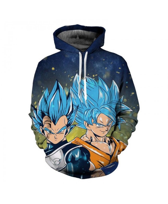 Autumn 5XL Dragon Ball Hoodie Sweatshirt Men Anime Super Saiyan Vegeta Hoodies 3D Galaxy Sweatshirts Pullovers Sweat Homme