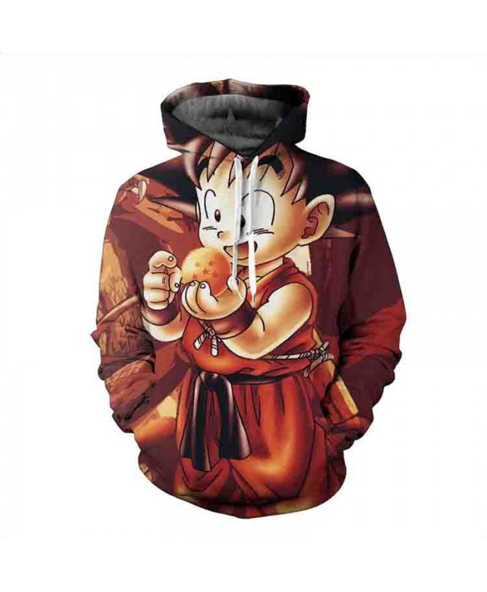 Autumn New 3D Sweatshirt Dragon Ball Hoodie Mens Cartoon Coat Kids Goku Gohan Printed Hoodies Hot Anime Teen Sweatshirts