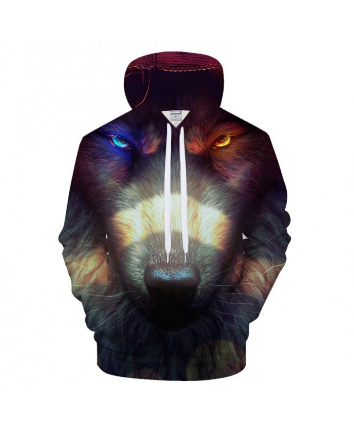 Autumn Wolf 3D Print Hoodies Men Women Casual Sweatshirt Tracksuit Brand Pullover Boy Hoodie Personality Drop Ship