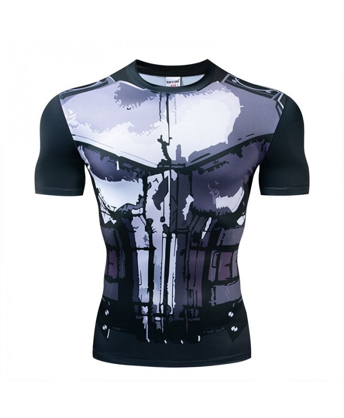 Avengers Endgame tshirt Men Tops Short Sleeve Mens Tees Fitness Compression T-ShirtThe Avengers Bodybuilding