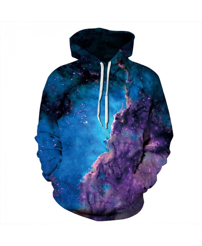 Beautiful Dream Blue Nebula Fashion Hooded Sweatshirt Hot Selling Pullover