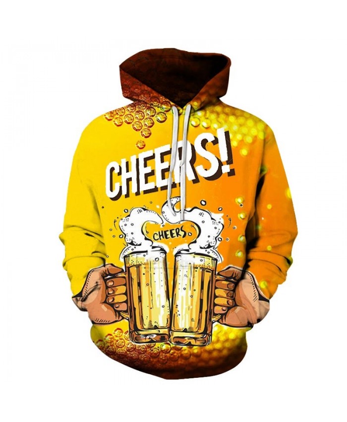 Beer Bubble 3D Print Men Pullover Sweatshirt Pullover Hoodie Casual Hoodies Fashion Men Hoodie Streetwear Sweatshirt