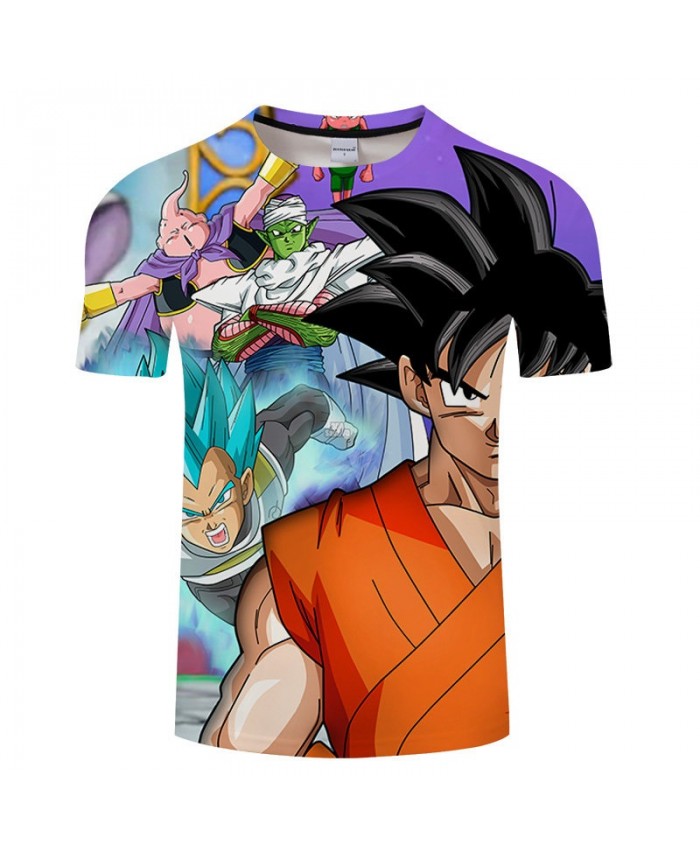 Bick Appears Cartoon Goku Dragon Ball 3D Print Men tshirt Anime Summer Casual Short Sleeve Male O-neck Drop Ship