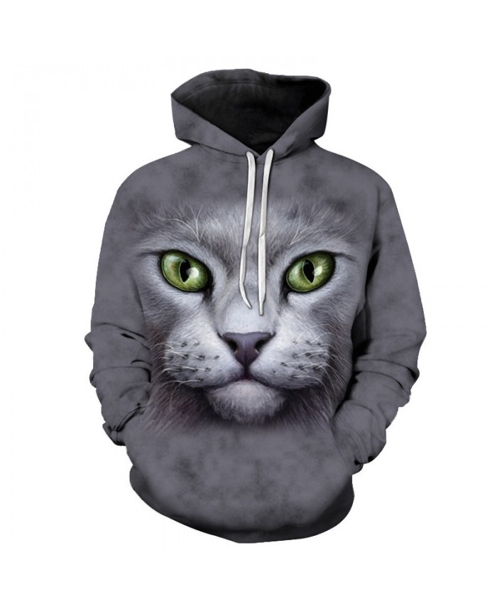 Big Eye Cat Hoodies Sweatshirts Men Women Tracksuit 3D Pullover Autumn Winter Hoodies Fashion Coat Hip Hop Drop Ship