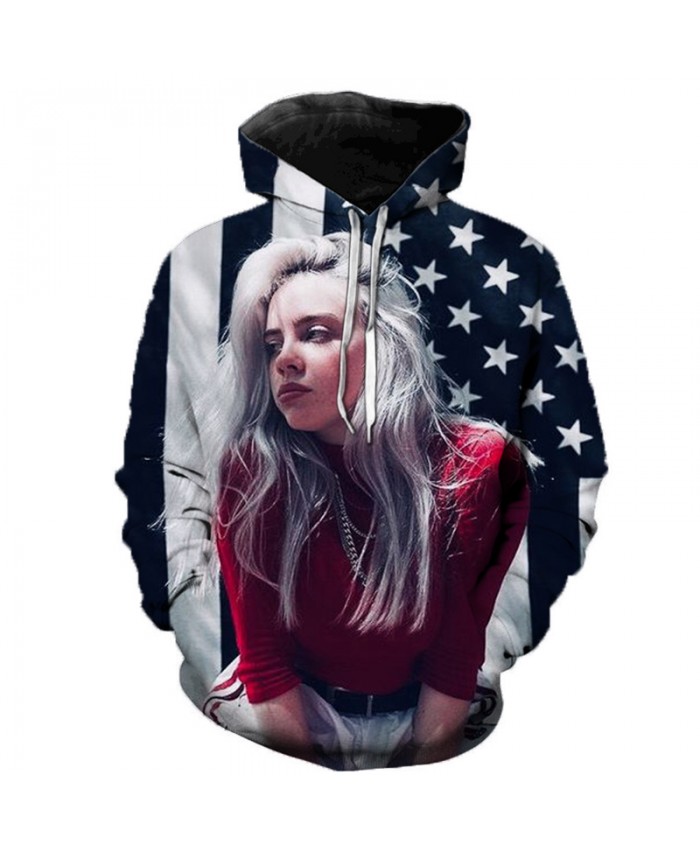 Billie Eilish 3D Hoodies Men Women Hoodies Billie Eilish Casual Hoodies Sweatshirts Fashion Clothes 3D Print Color Fashion Tops