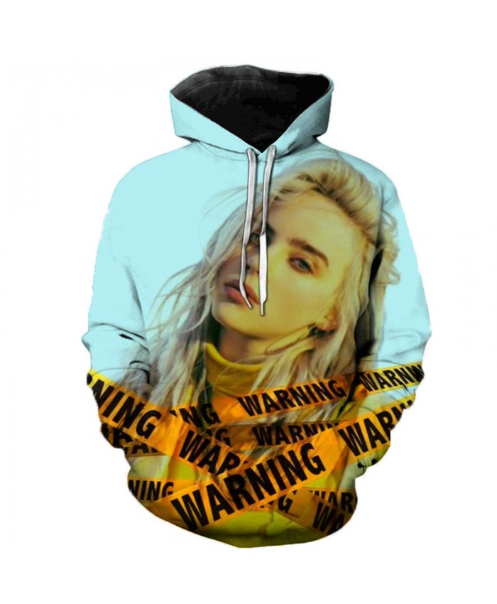 Billie Eilish 3D Hoodies Men Women Hoodies Billie Eilish Casual Hoodies Sweatshirts Fashion Clothes 3D Print Color Fashion Tops B