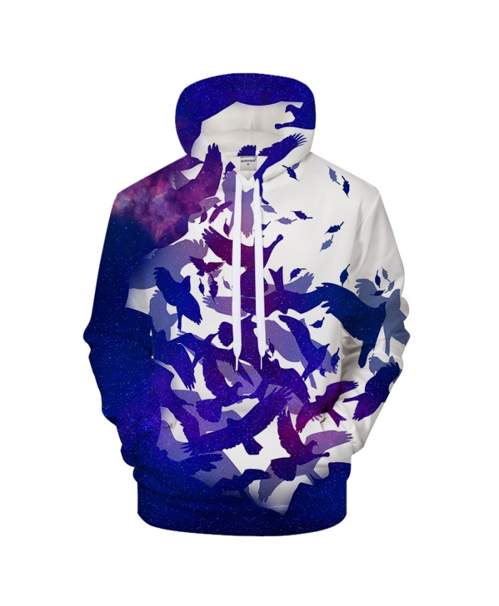 Bird Casual Hoodie Men Hoody 3D Hoodies Animal Sweatshirts Autumn Print Tracksuit Streatwear Coat Pullover Drop ship