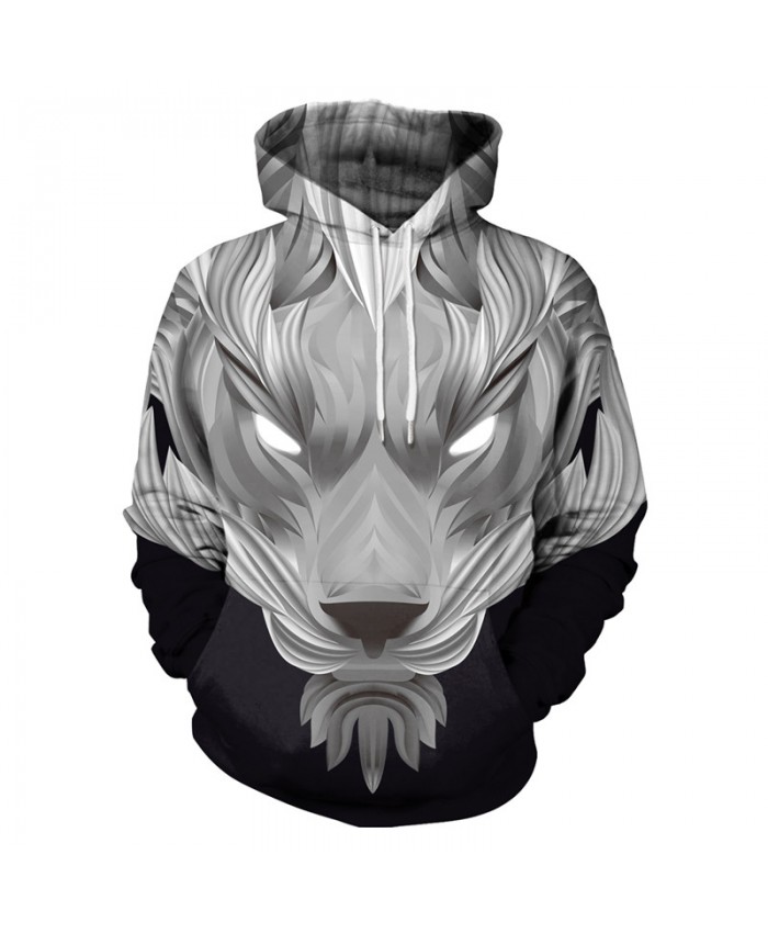 Black Lion Hoodies Men Women 3d Sweatshirts With Hat Hoodies Hand Painted Print Colorful Blocks Lion Hooded Hoodies