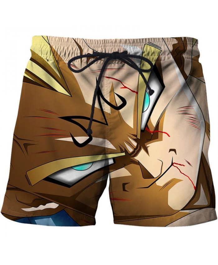 Bloodshot Dragon Ball Men Anime 3D Stone Printed Beach Shorts Casual 2021 New Male Quick Dry Breathable Board Shorts
