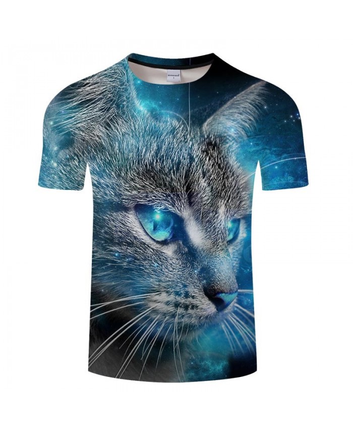 Blue Eyes Cat 3D Printed Men tshirt Crossfit Shirt Casual Summer Short Sleeve Male tshirt Brand Men O-neck Tops&Tee