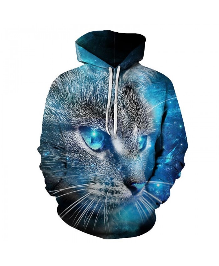 Blue Eyes Cat 3D Printed Mens Pullover Sweatshirt Pullover Casual Hoodie Men Fashion Hoodie Streetwear Sweatshirt