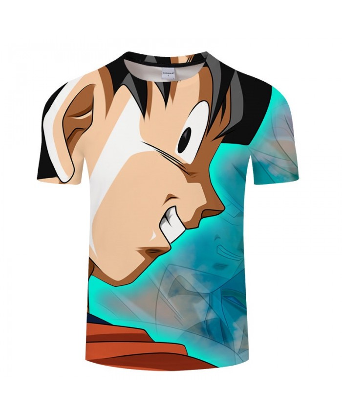 Blunt Cartoon Goku Dragon Ball 3D Print Men tshirt Anime Casual Loose Summer Short Sleeve Male 2021 New Drop Ship