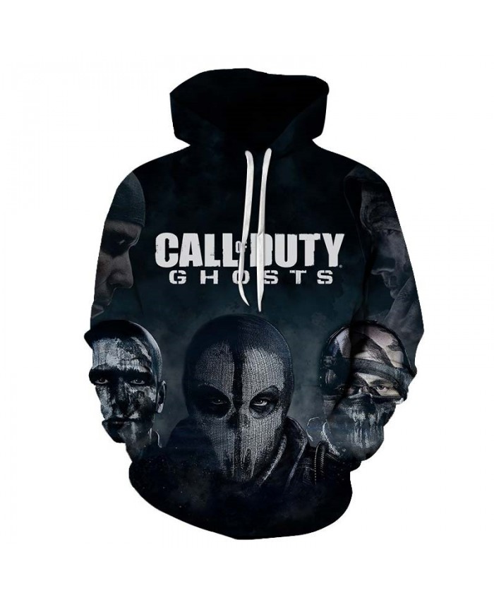 Call Duty Ghosts Mens Pullover Sweatshirt Streetwear Sportsuit Casual Long Sleeve 2021 Tops sell Tracksuits Men