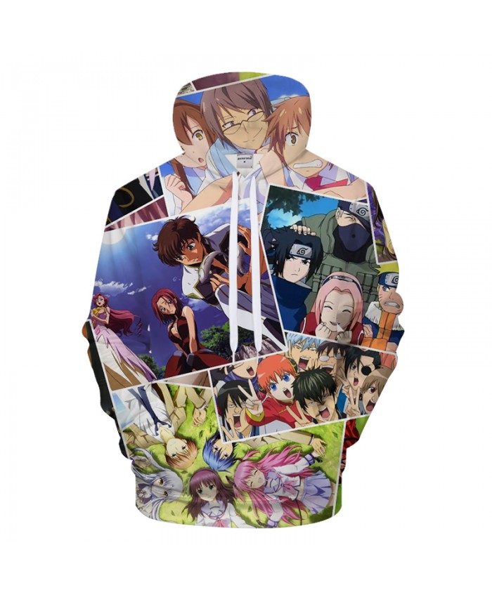 Cartoon Character 3DPrint Hoodies Men Anime Hoody Sweatshirt Tracksuit Pullover GrootCoat Naruto Streatwear Dropship