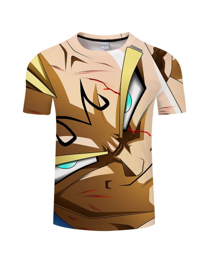 Cartoon Goku Bloodshot Dragon Ball 3D Print Men tshirt Anime Casual Short Sleeve Male Quick Dry O-neck Drop Ship