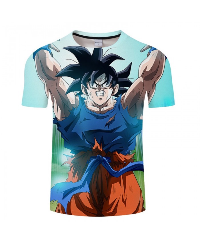 Cartoon Goku Cover Your Hands Dragon Ball 3D Print Men tshirt Anime Casual Summer Short Sleeve Male O-neck Drop Ship
