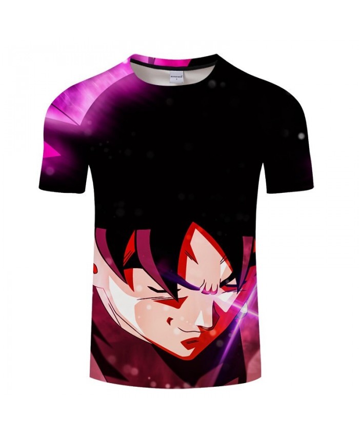 Cartoon Goku Cross Light Dragon Ball 3D Print Men tshirt Anime Casual Summer 2021 New Short Sleeve Male Drop Ship