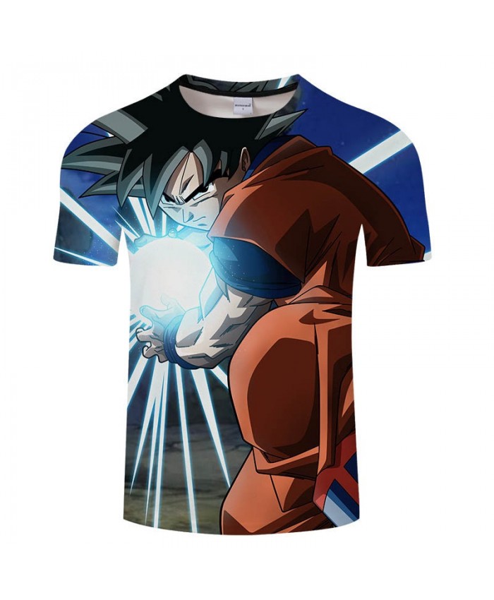 Cartoon Goku Hand Holding Dragon Ball 3D Print Men tshirt Casual Summer 2021 New tshirt Short Sleeve Male Drop Ship