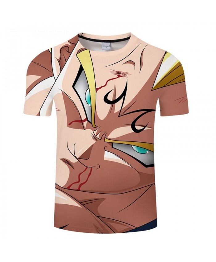 Cartoon Goku Helpless Eyes Dragon Ball 3D Print Men tshirt Anime Casual 2021 New Short Sleeve Male O-neck Drop Ship