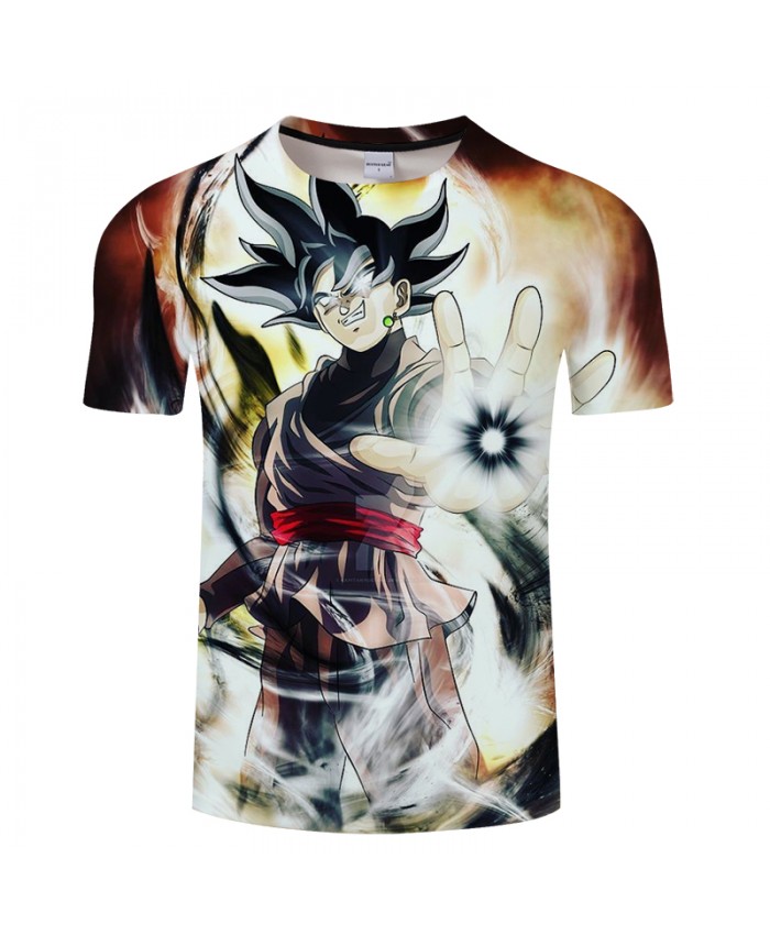 Cartoon Pattern Goku 3D Print T shirt Men Summer Short Sleeve Tops&Tee Women Tshirt Dragon Ball Streetwear Drop Ship