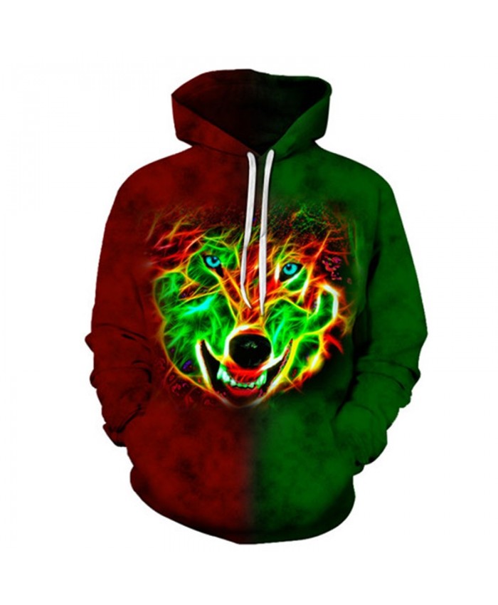 Cartoon Wolf Hoodies Sweatshirts Men Women Tracksuit 3D Printing Pullover Streetwear Hoody Harajuku Coat Drop Ship