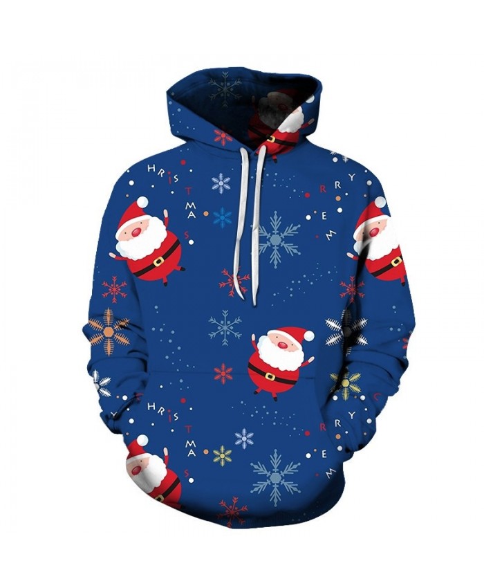Casual Fashion 3D Hoodies Christmas Sweatshirts Sport Hoodies For Men Christmas Snowflake Drop Shopping