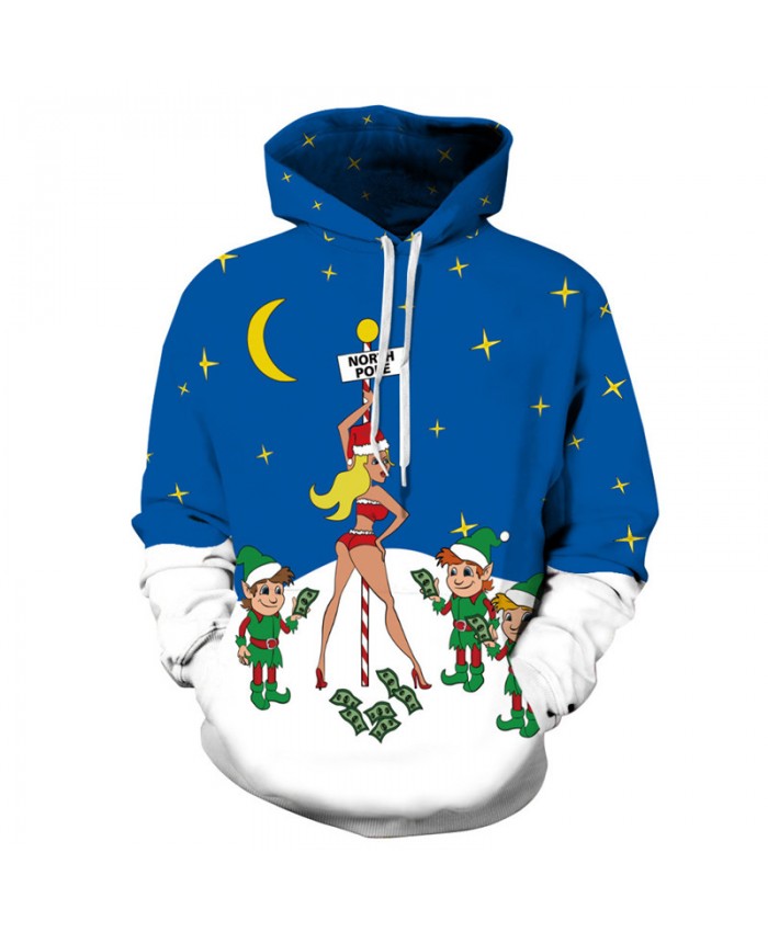 Casual cute couple hooded pullover Christmas series 3D sweatshirt Dropshipping and Wholesale