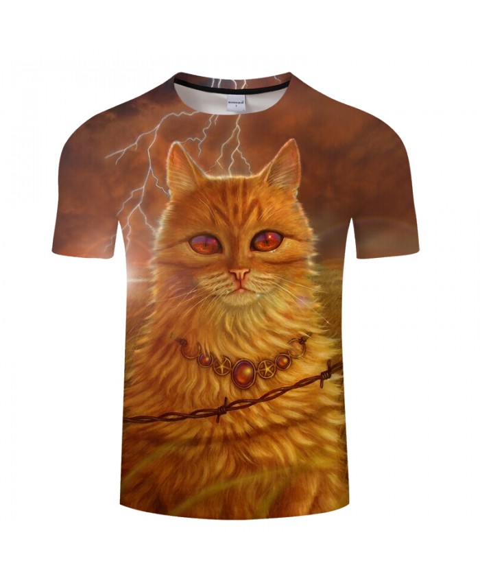 Cat T shirts Men 3D T-shirts Fashion tshirt Fashion camiseta Male Summer Tops Short Sleeve Round Neck Tees Brand