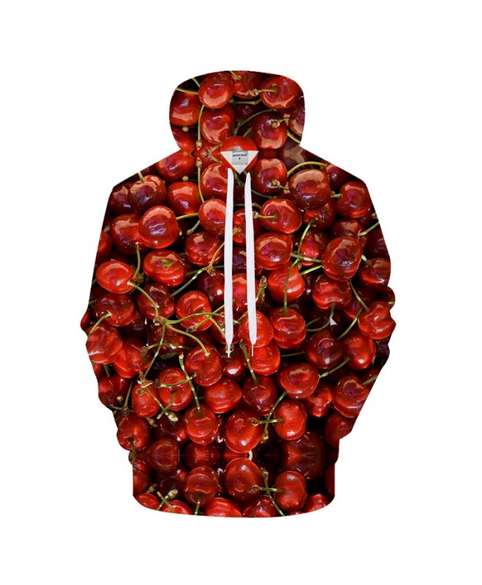 Cherry Print Hoodies 3D hoodie Men Women Hoody Quality Sweatshirt Streatwear Tracksuit 6XL Casual Hoodie Pullover Coat Dropship