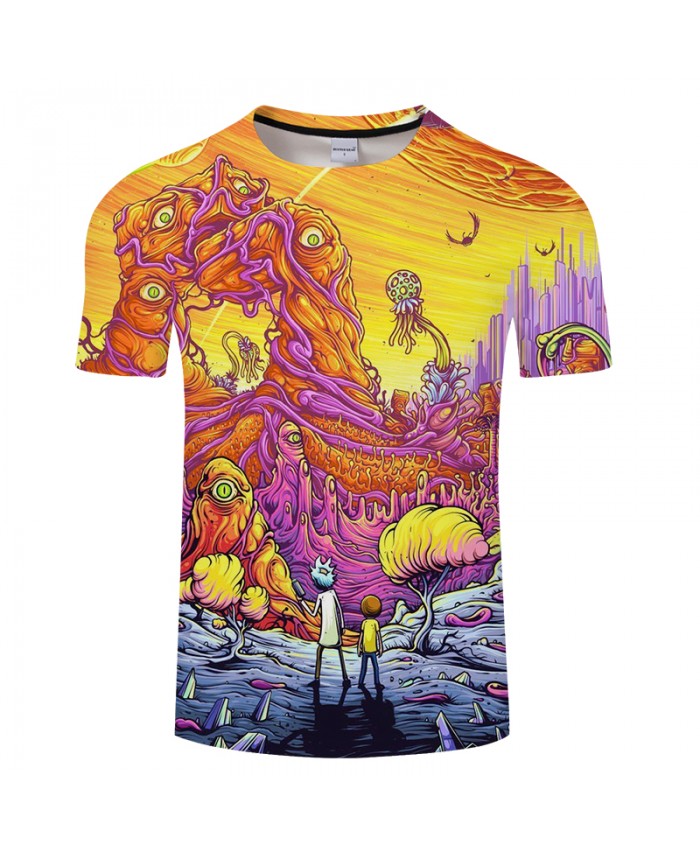 Children&Monster 3D Print t shirt Men Women tshirt Summer Funny Short Sleeve O-neck Tops&Tees 2021 Yellow Drop Ship