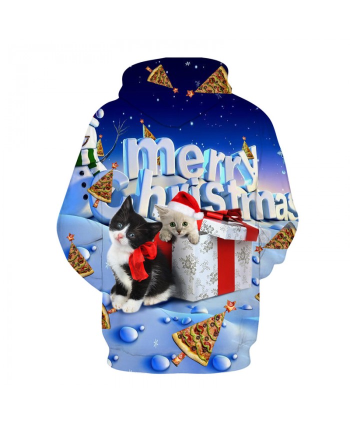 Christmas Cat Hoodies 3d Hoody Sweatshirt EUR Size Moletom Cute Unisex ...