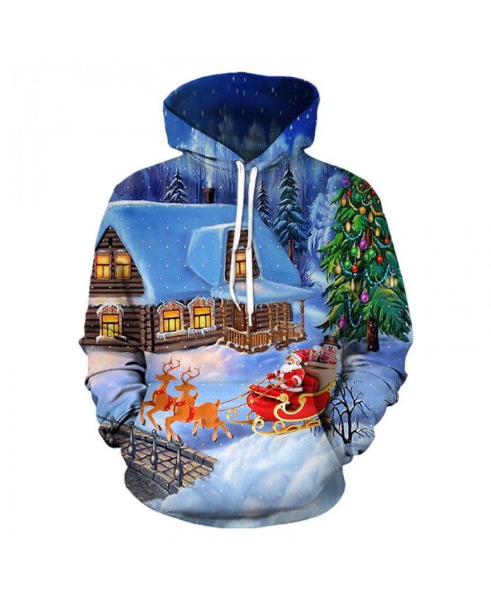 Christmas Eve presents gifts Christmas Hoodies 3D Sweatshirts Men Women Hoodie Print Couple Tracksuit Hooded Hoody Clothing