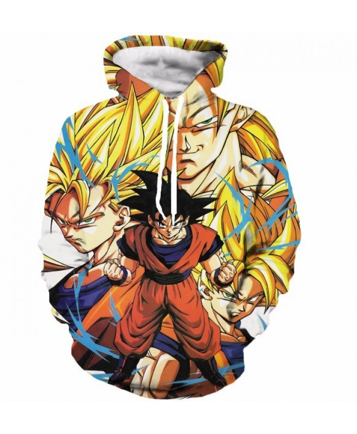 Classic Dragon Ball Super Saiyan Hooded Sweatshirts Men Women Anime Hoodie Sweatshirt Goku/Vegeta Print 3D Hoodies S-5XL