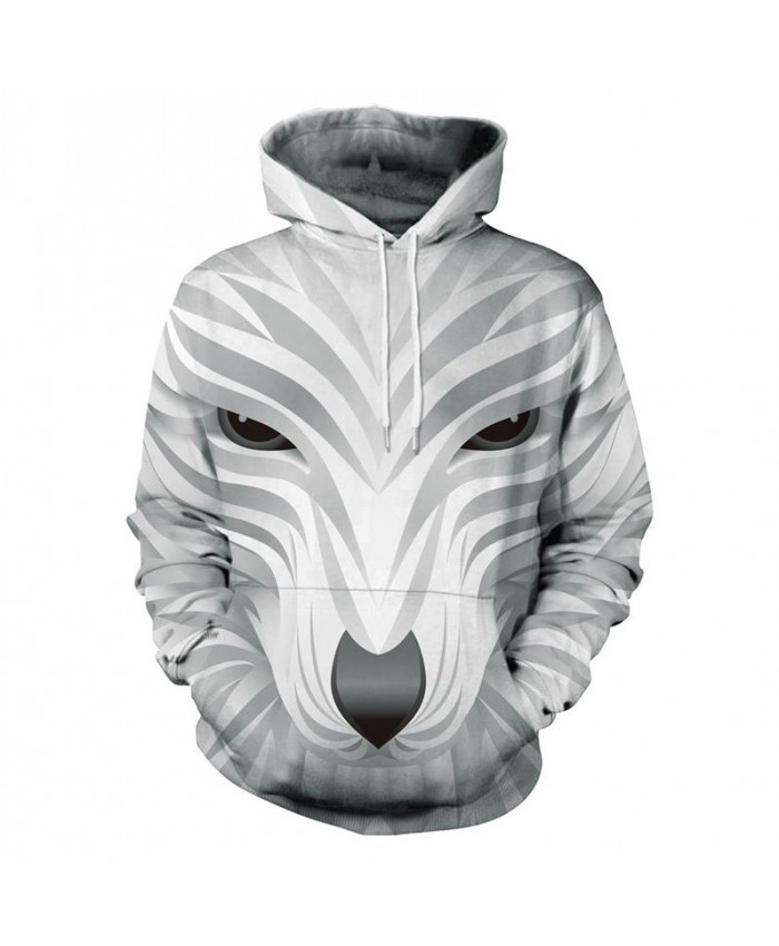 Clothing Men's Hooded 3D Wolf Hoodies Men 3D Sweatshirts High Quality Pullover Novelty Male Slim Hooded Tops Coat Hand Painted