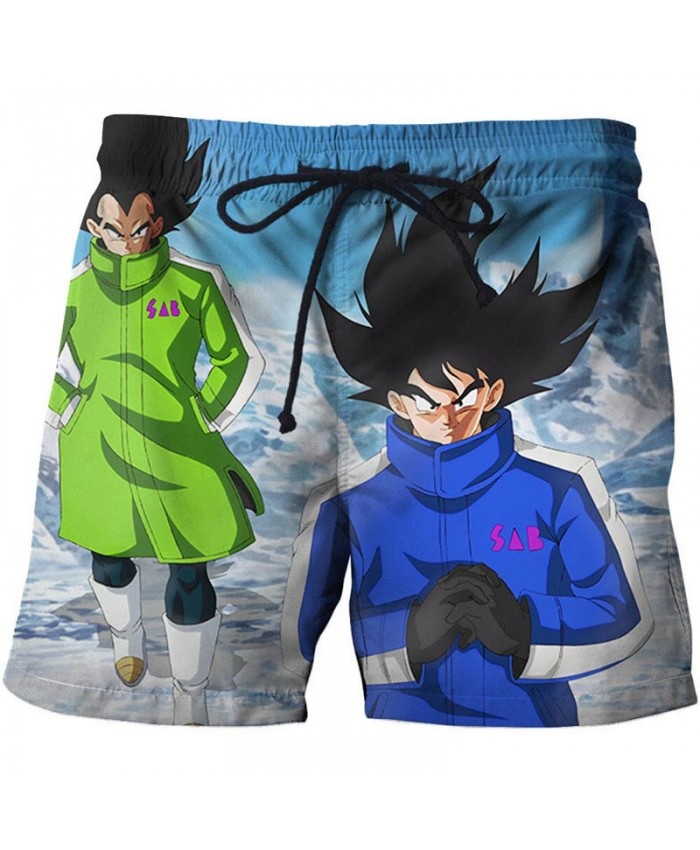 Cold Winter Dragon Ball Men Anime 3D Printed Beach Short Casual Summer Male Quick Drying Breathable Board Short