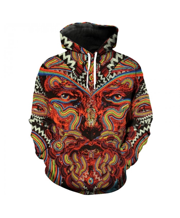 Color Tree Men Women Print 3D Hooded Pullover Sweatshirt