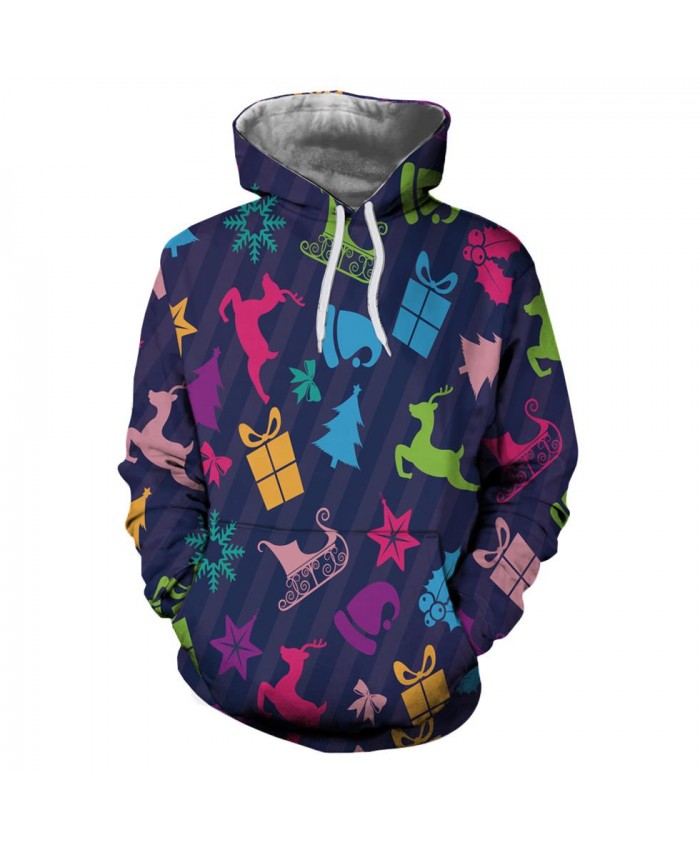 Colored Gift Christmas Christmas Hoodies 3d Sweatshirts Men Women Hoodie Print Couple Tracksuit Hooded Hoody Clothing
