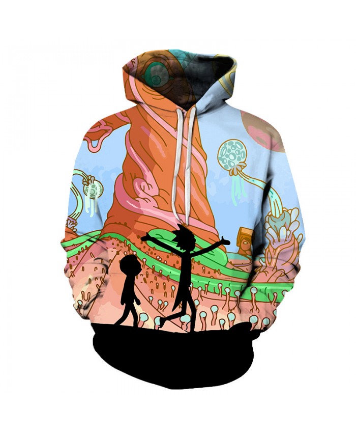 Comic Hoodies Ricky And Morty Hoodies Men Women Anime Sweatshirts Fashion Winter Spring 3D Pullover Brand Tracksuits