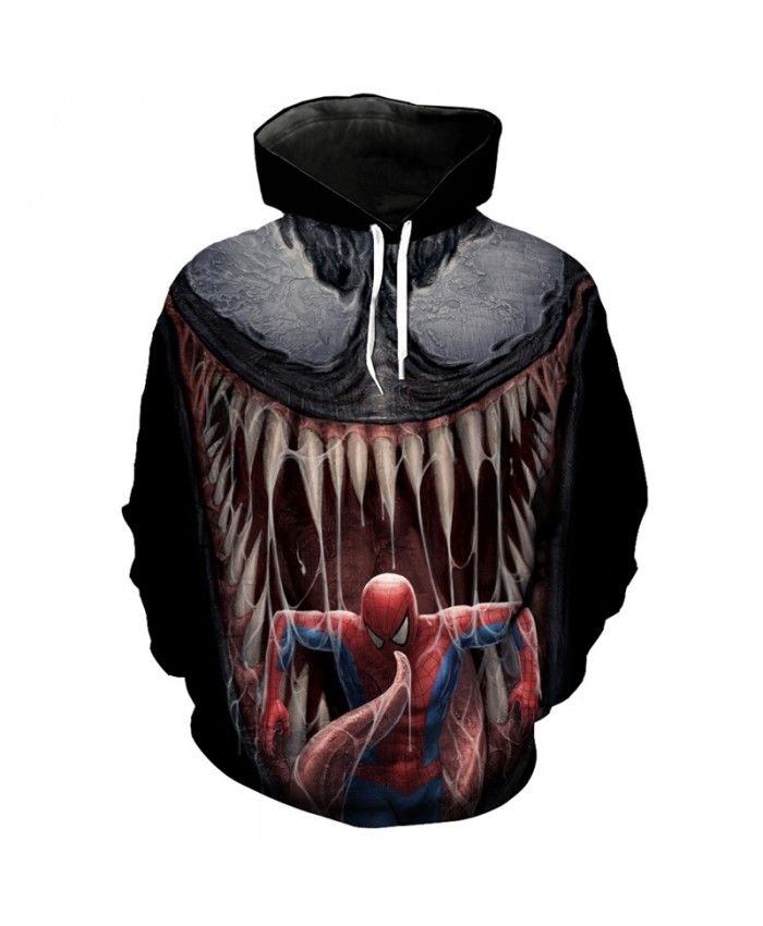 Cool 3D Hoodie Variation Venom Spider Man Print Fashion Sweatshirt Pullover