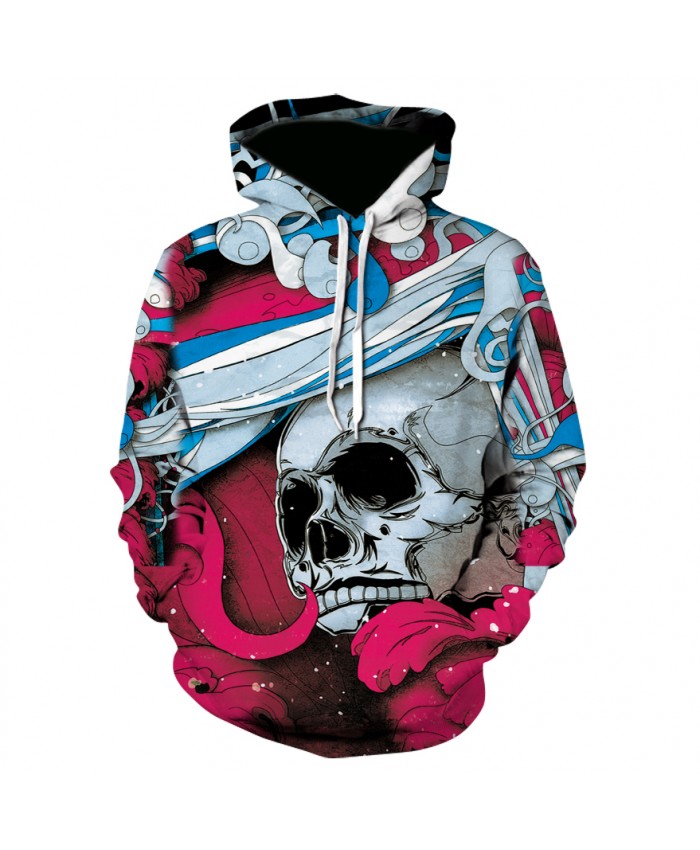 Cool Paint Skull 3D Printed Art Hoodies Men Women Sweatshirts Hooded Pullover Brand Qaulity Tracksuits Boy Coats Fashion Outwear