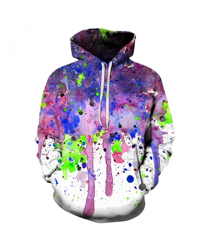 Cool Watercolor Art Unisex Hoodie 3D Print Sweatshirts Pullover Harajuku Mens Hoody Streetwear Coat for Autumn