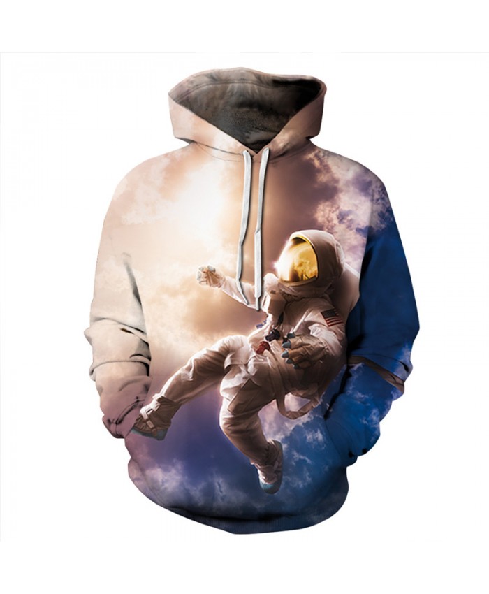 Cosmic Dance Astronauts Casual Hooded Sweatshirts