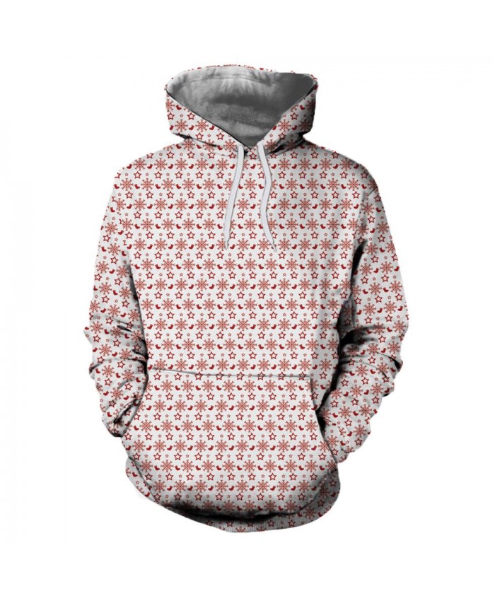 Countless Red Small Snowflakes Christmas Hoodies 3D Sweatshirts Men Women Hoodie Print Couple Tracksuit Hooded Hoody Clothing