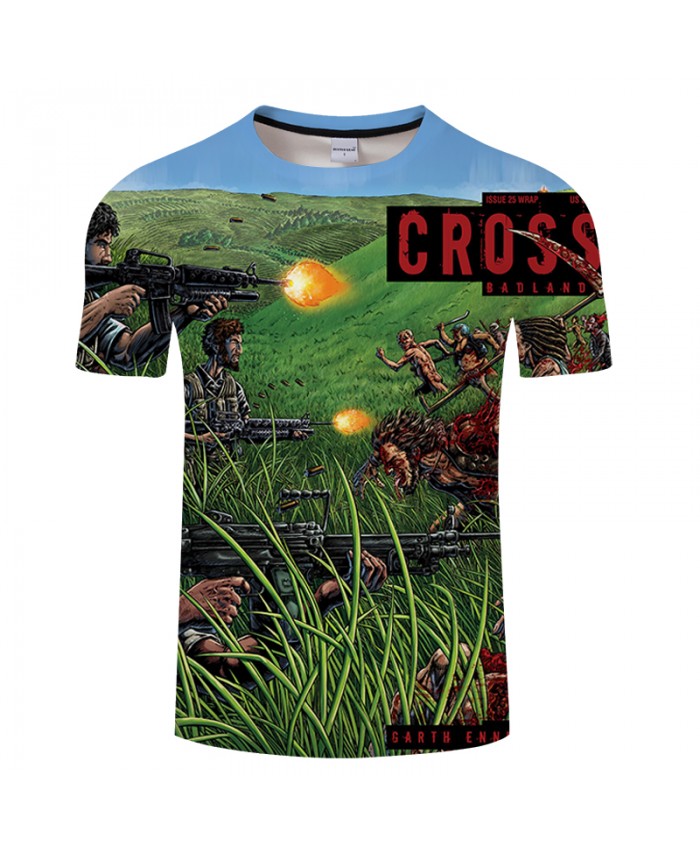 Cross Badland Printed 3D T shirts Men T-shirts Brand Tops Tee Streetwear Summer Short Sleeve tshirt O-neck Drop Ship