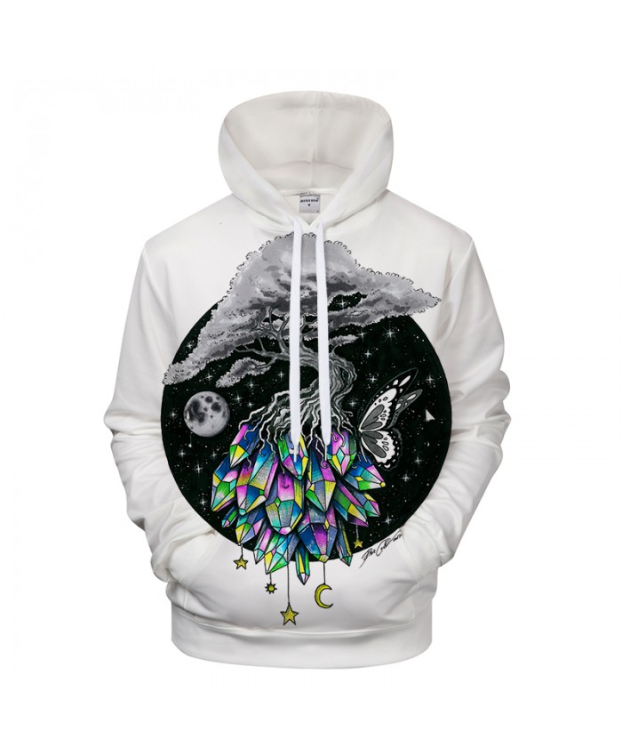 Crystal tree By Pixie coldArts 3D Print Hoodies Men Casual Sweatshirt Tracksuits Hooded Brand Pullover Jackets Coat Drop Ship